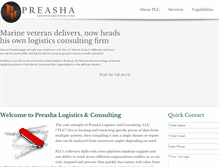Tablet Screenshot of preashallc.com